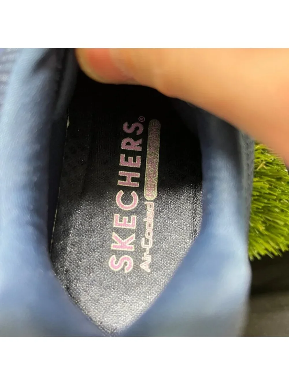 Skechers Tres-Air Uno Revolution-Airy Womens Size 6.5 Blue Running Shoes Sneaker